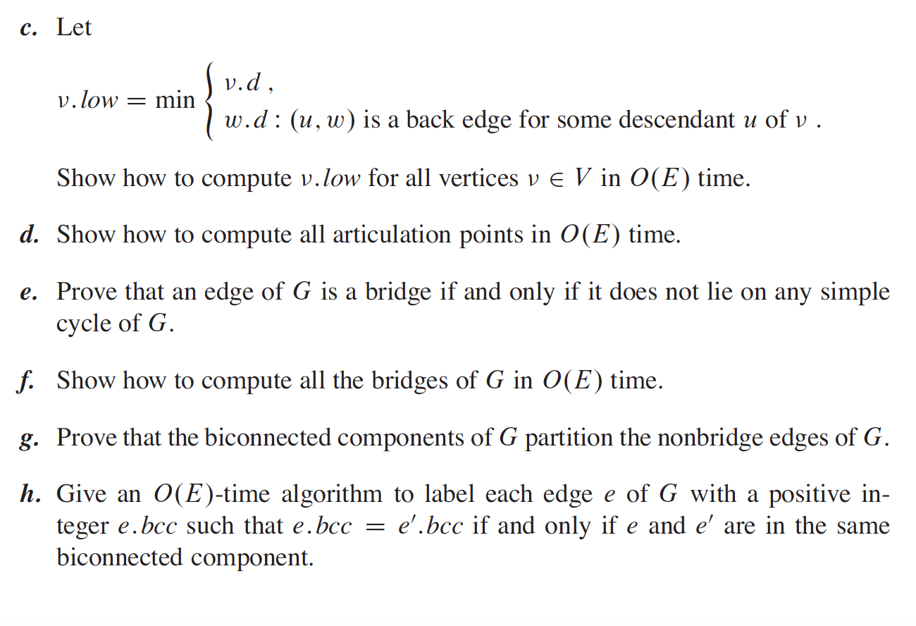 CLRS Problem 22-2c